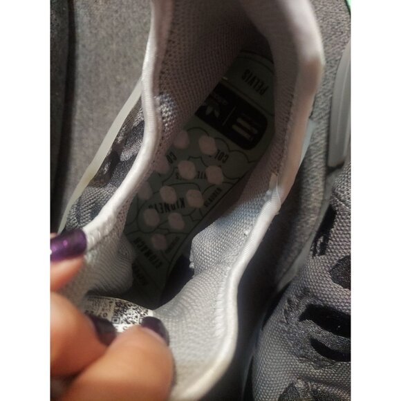 US 16 Pharrell Williams x adidas NMD Hu Animal Print Grey/ Black RARE Mens Shoes - Picture 11 of 15